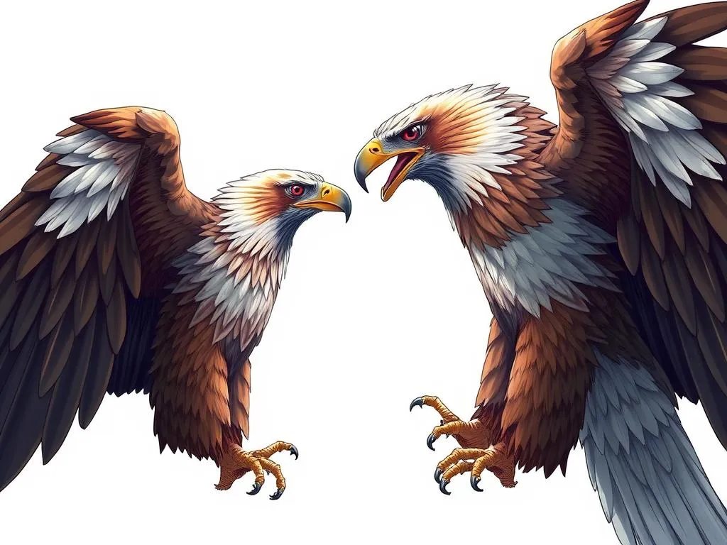 aguila lucha halcon sonador significado