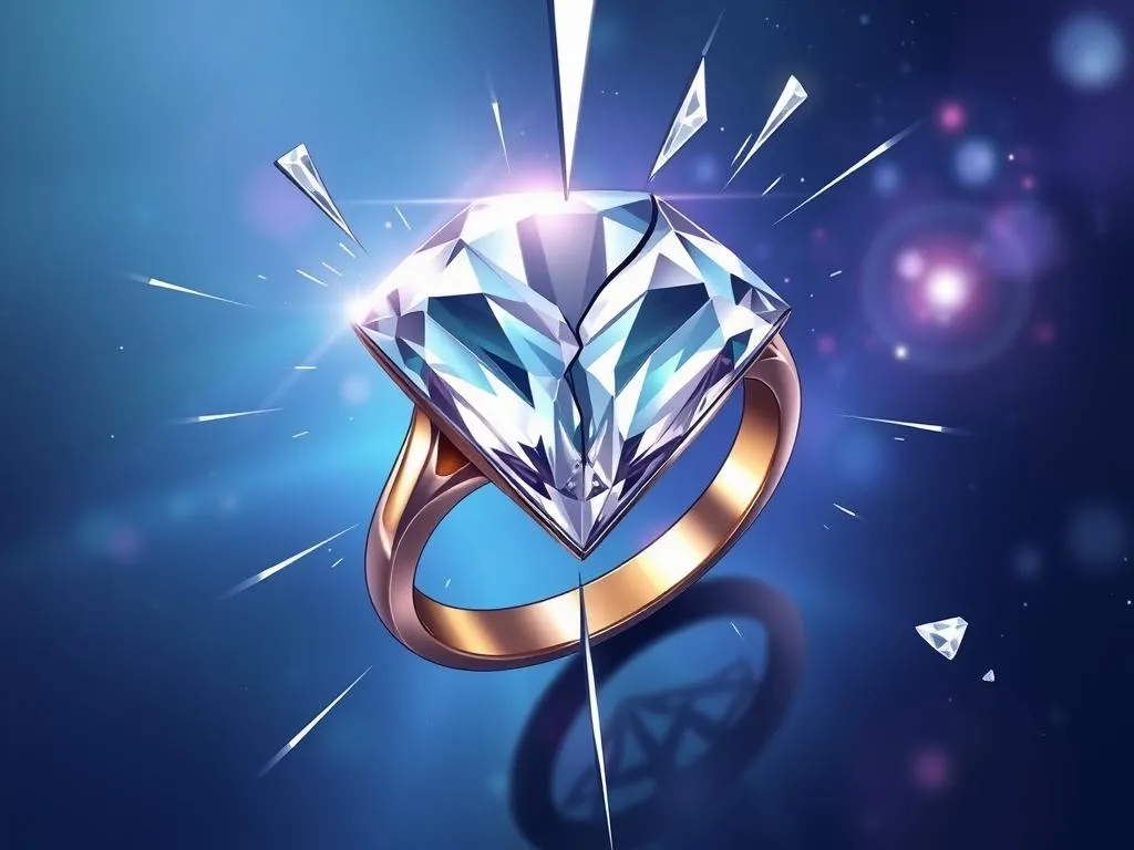 anillo diamante roto significado suenos