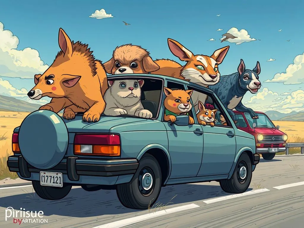 animales escapando de autos significado suenos