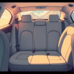 asiento trasero del coche significado