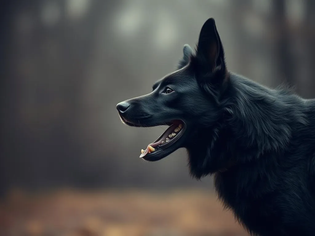 Significado del Sueño de Ataque de Perro Negro