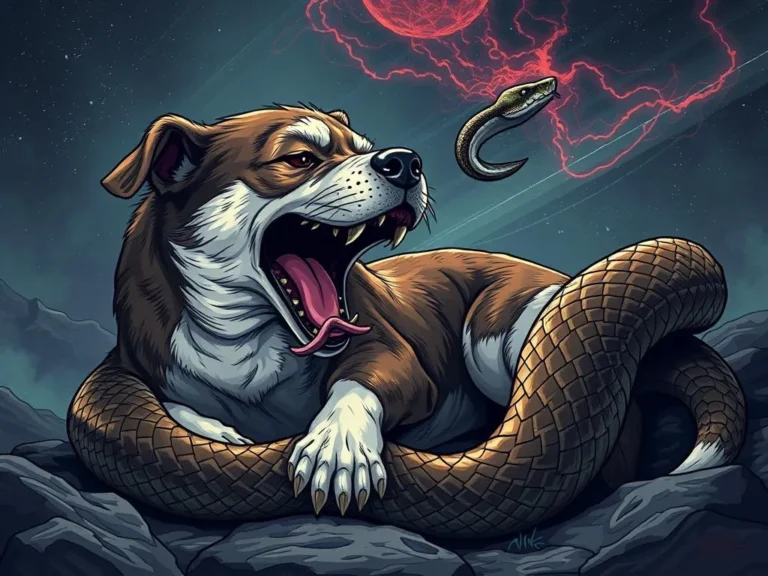 Significado del Sueño de un Perro Atacando a una Serpiente: Interpretaciones y Mensajes Ocultos
