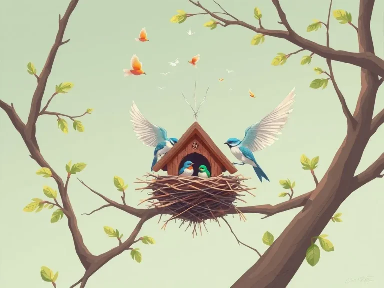 Significado del Sueño de Aves Construyendo un Nido: Un Mensaje de Amor y Protección