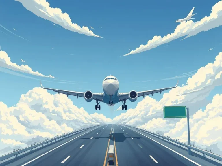 Significado del Sueño de un Avión Aterrizando en una Carretera: Interpretaciones y Reflexiones
