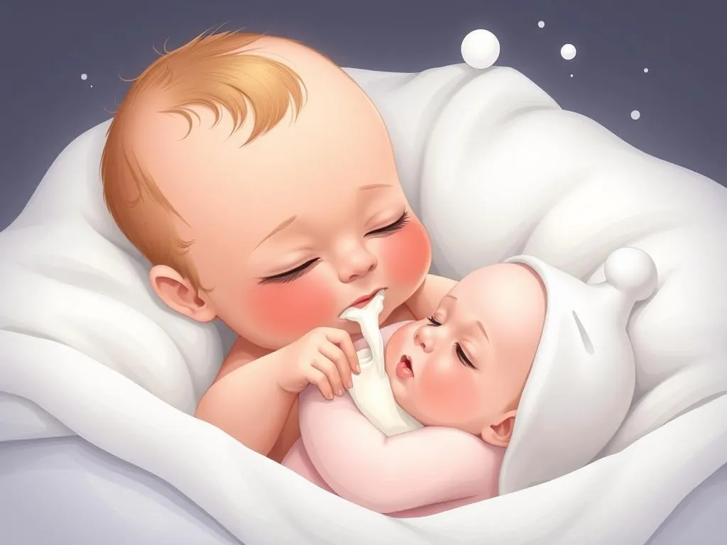 bebe necesitando leche sonno