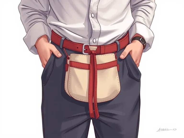 Significado Onírico de la Bolsa de Cinturón con Corbata Colgante