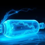 botella azul brillante significado dos suenos