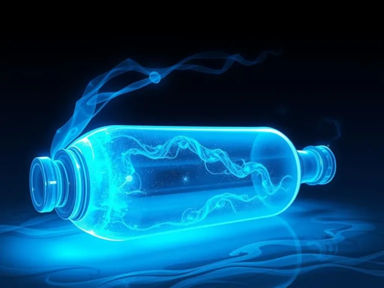 Significado del Sueño de la Botella Azul Brillante: Un Viaje a lo Inconsciente