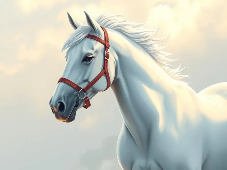 Significado del Sueño de Llevar un Caballo Blanco con Rienda: Un Viaje Espiritual y Emocional