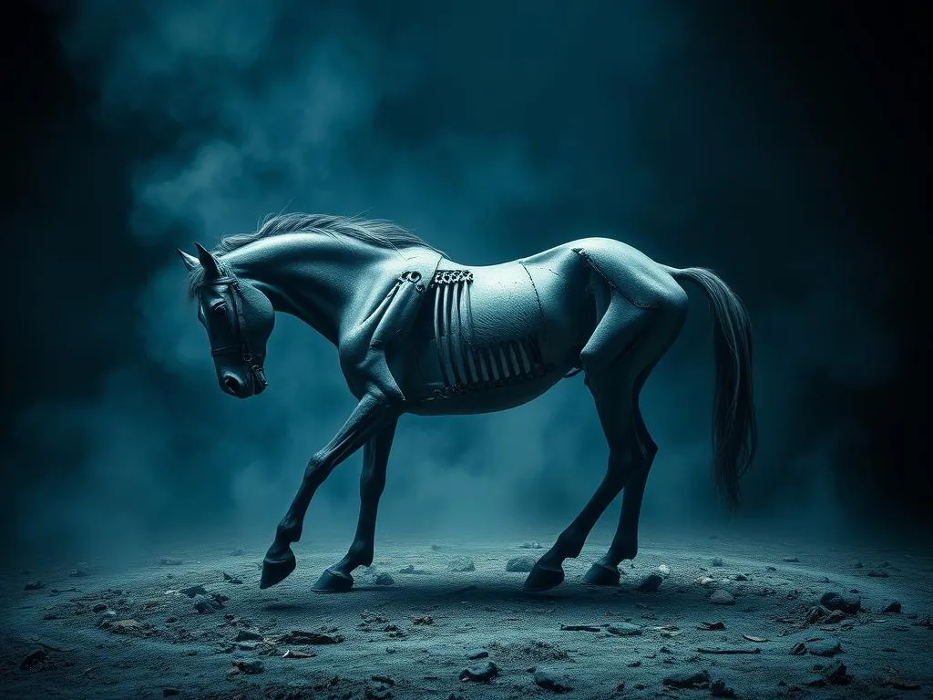 Significado de Soñar con un Cadáver de Caballo en Descomposición