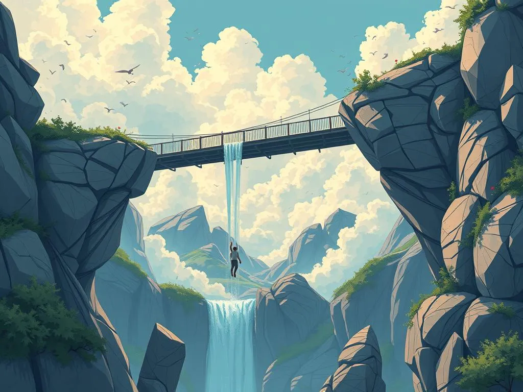 caer de un puente significado