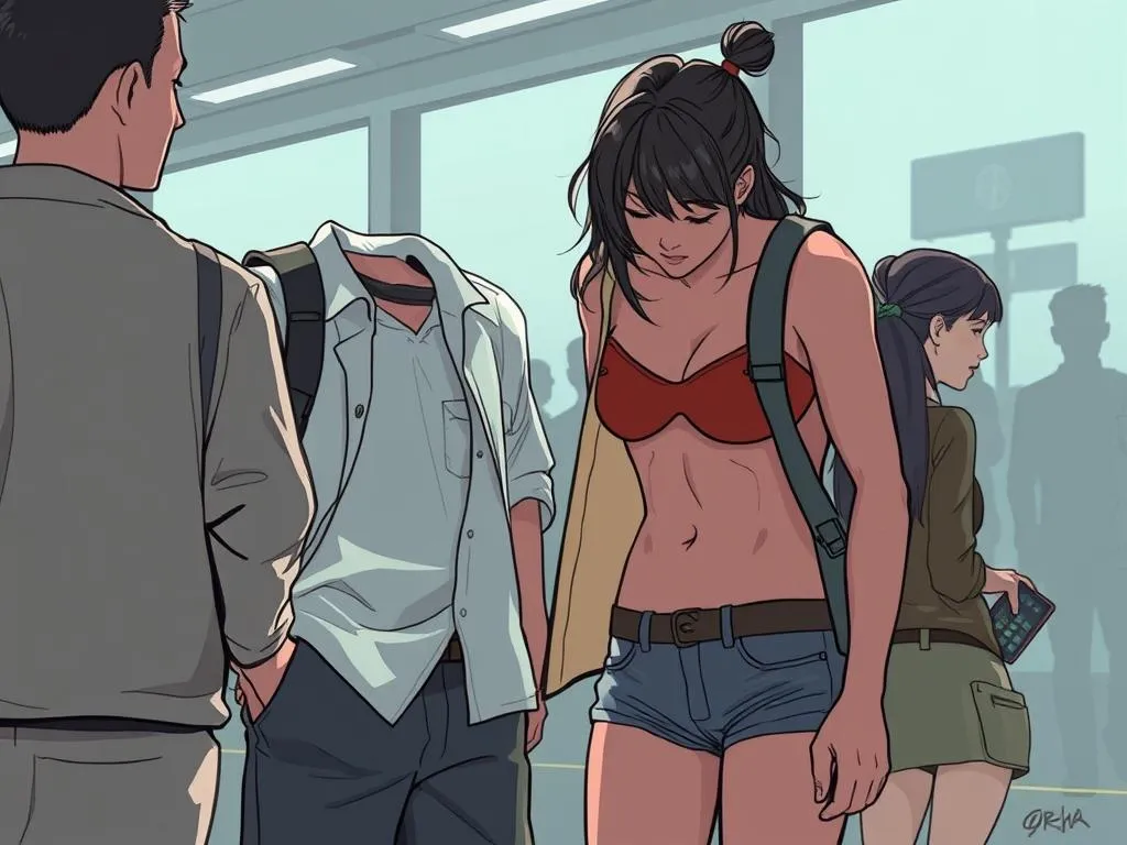 cambiando ropa en publico significado