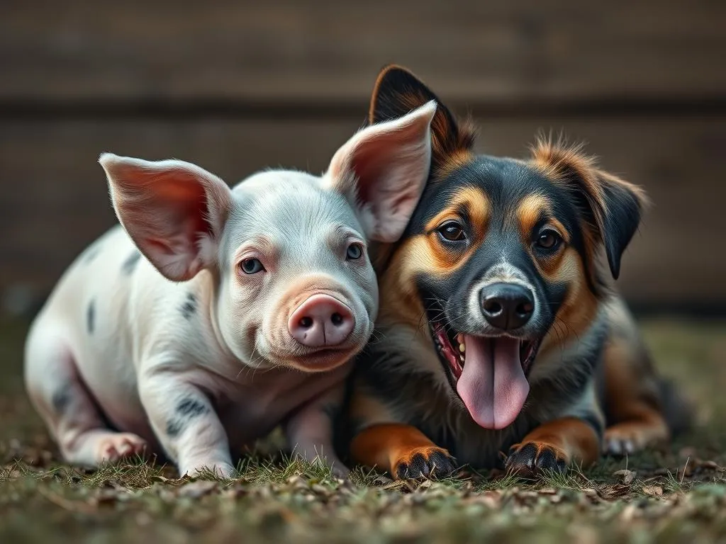 Significado del sueño de un cerdo y un perro juntos