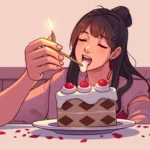 comiendo un pastel suenio significado