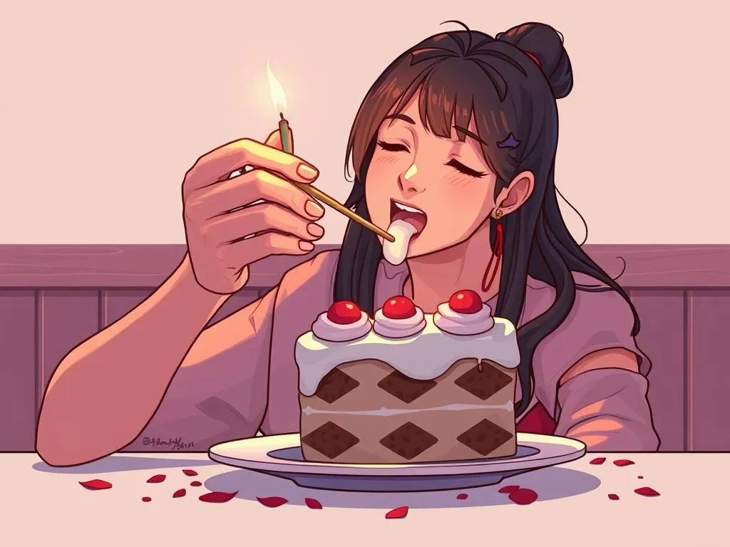 comiendo un pastel suenio significado