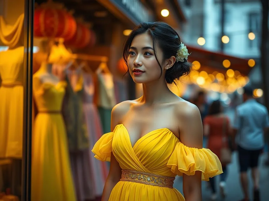 Significado del sueño de comprar un vestido amarillo