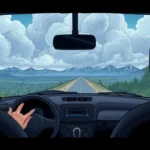 conduciendo un auto significado
