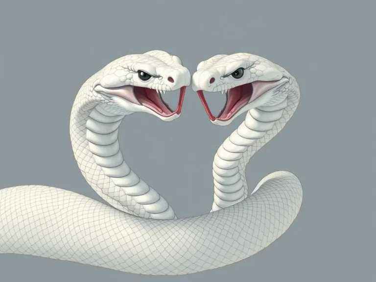 Significado del Sueño de la Serpiente Blanca de Dos Cabezas: Simbolismo y Revelaciones Espirituales