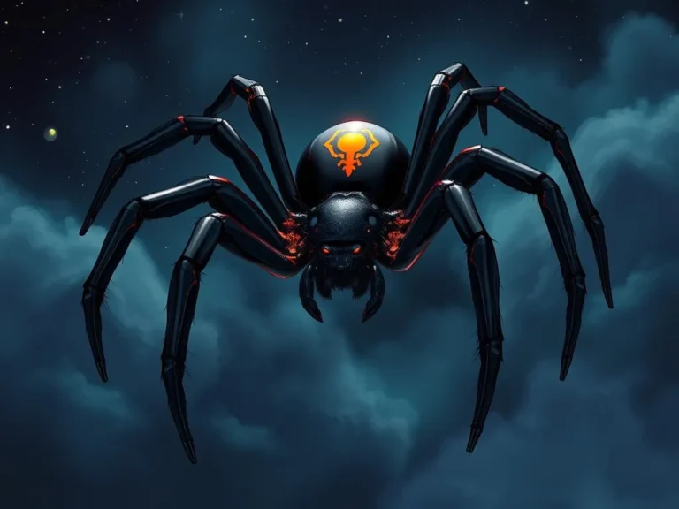 El Significado Profundo del Sueño con una Enorme Araña Viuda Negra