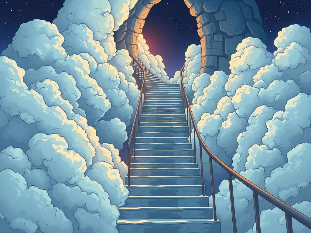 escalando escaleras en un sueno