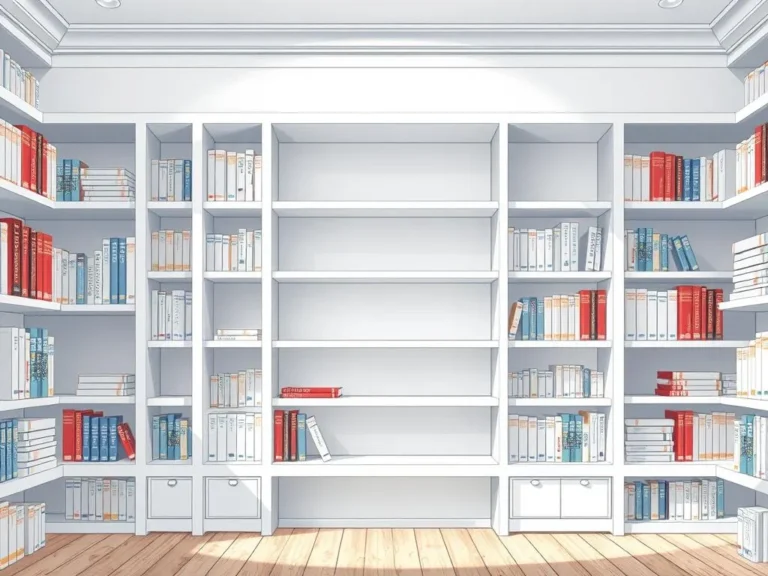 Significado del Sueño de una Estantería Blanca Vacía: Un Reflejo de la Mente y el Alma