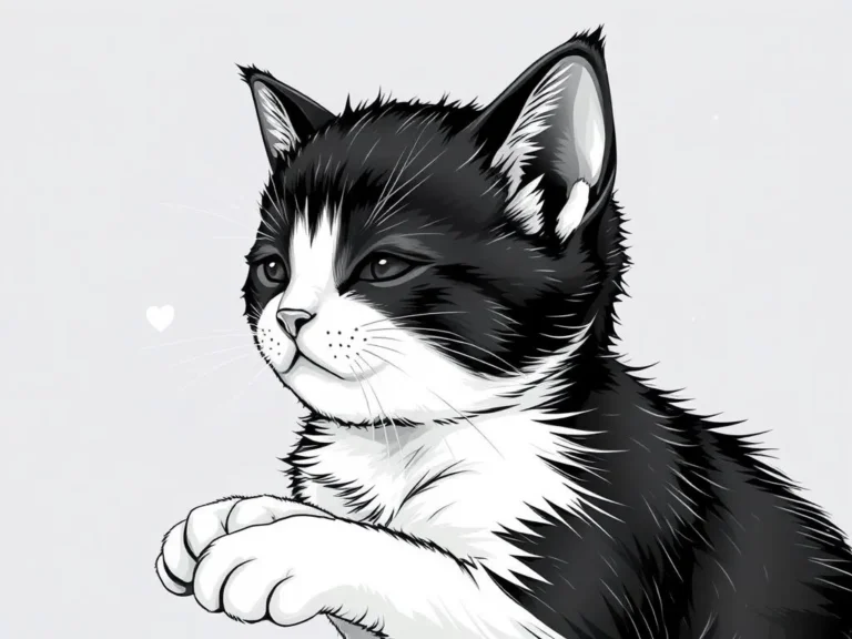 Significado del Sueño de un Gatito Negro y Blanco: Simbolismo y Mensajes Ocultos