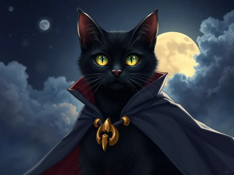 Significado del Sueño de un Gato Negro con Capa: Simbolismo y Mensajes Ocultos