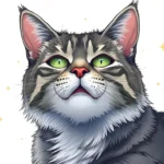 gato rayado gris sonno significado