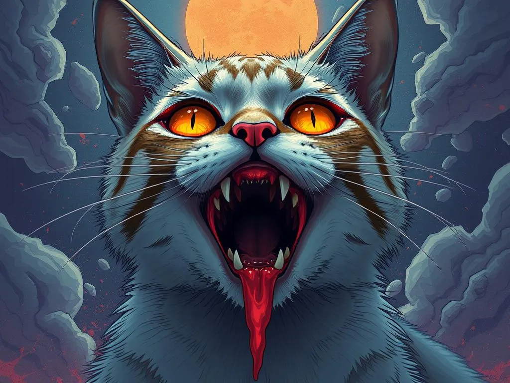 gatos ojos sangrando significado sueno