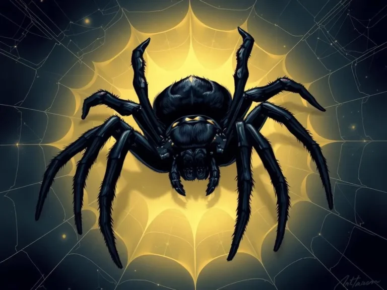 Significado del Sueño de una Gran Araña Negra: Interpretaciones y Simbolismos