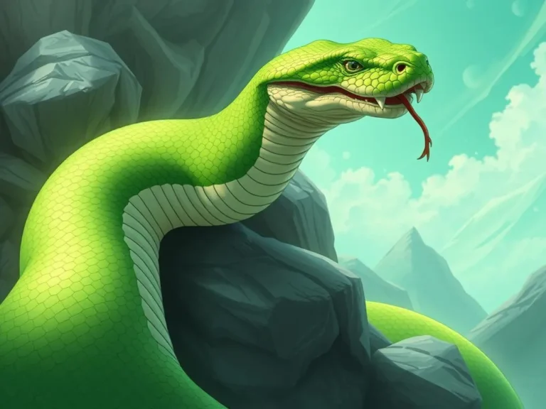 Significado del Sueño de la Gran Serpiente Verde: Simbolismo y Mensajes Ocultos