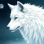 hermoso lobo blanco sonar significado
