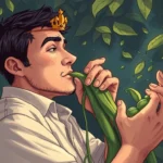 hombre recolectando frijoles significado