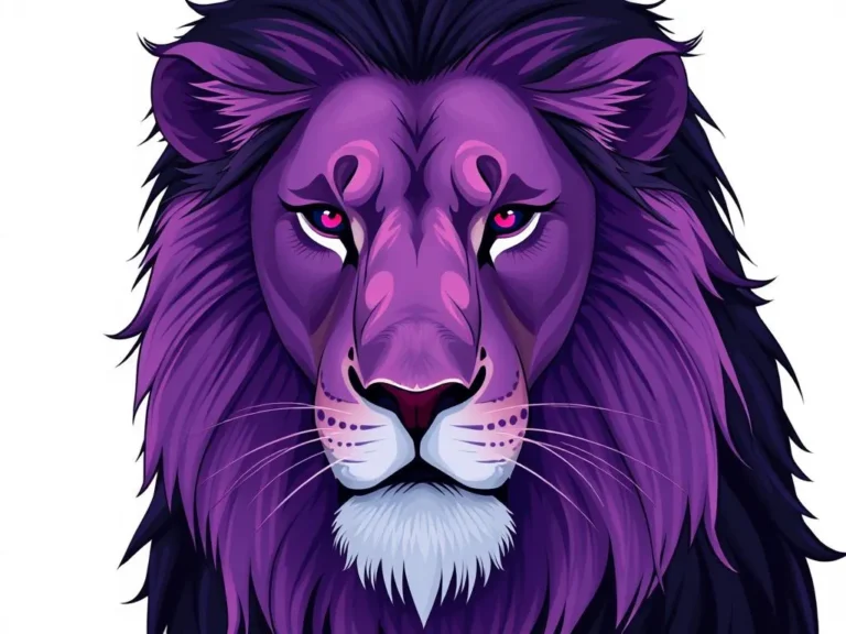 Significado del Sueño con un León Púrpura y Melena Negra: Simbolismo y Reflexiones