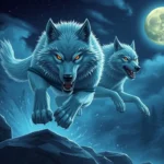 lobo brillante ojos corriendo hacia ti significado