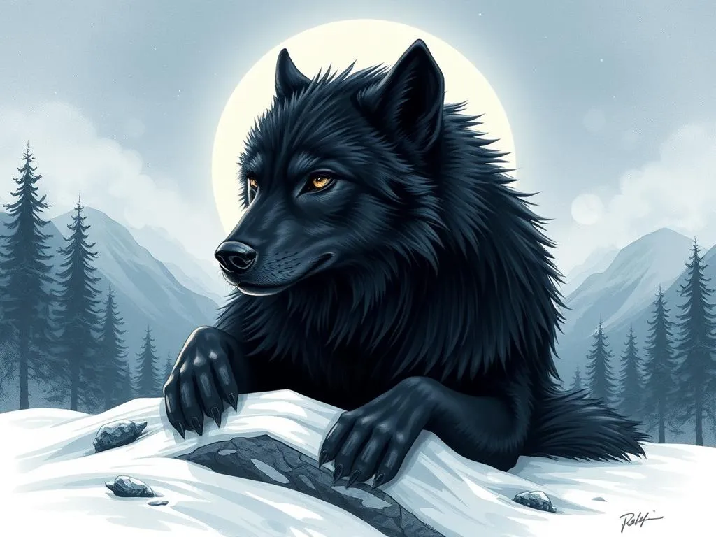 lobos negros suenos significado