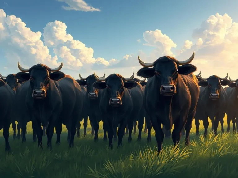 El Significado Profundo de Soñar con una Manada de Vacas Negras