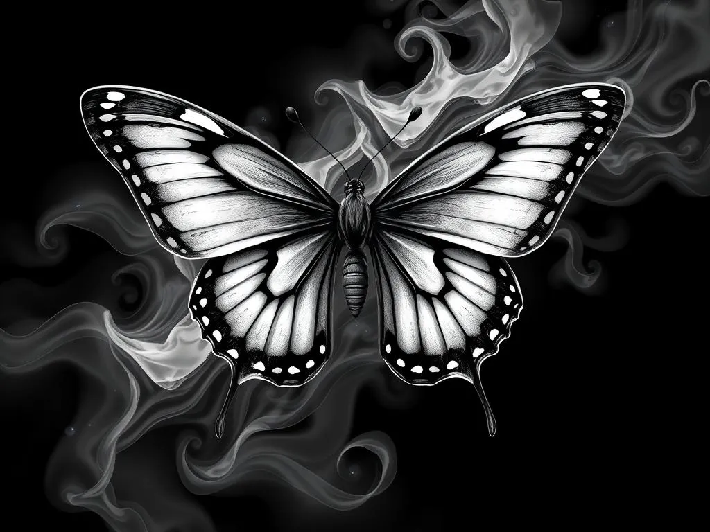 mariposa negra y blanca suenos significado
