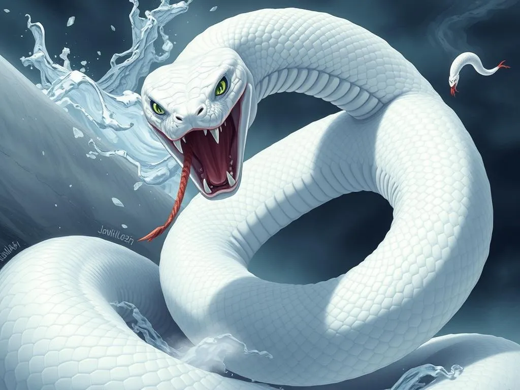 matar una serpiente blanca significado