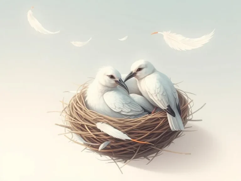 Significado del Sueño del Nido de Aves de Plumas Blancas: Simbología y Mensajes Espirituales