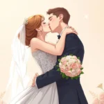 novia y novio besandose significado