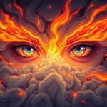 ojos en fuego significado