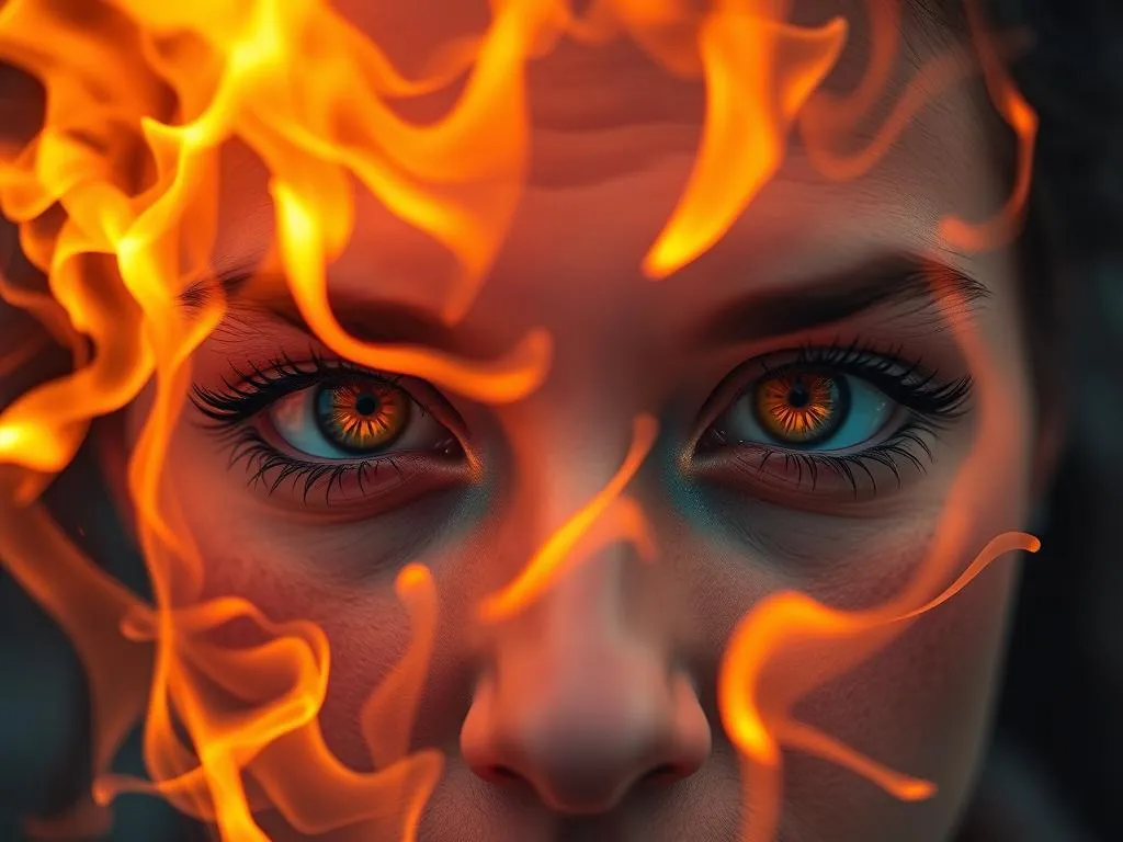 Significado del Sueño con Ojos en Fuego