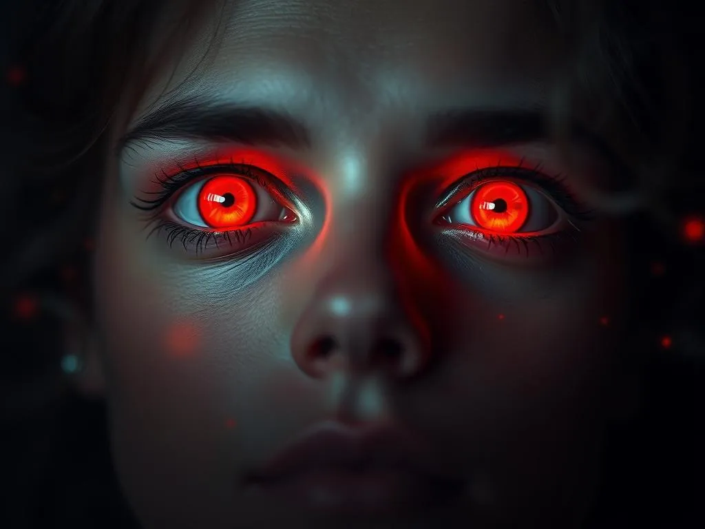 Significado del sueño de ojos rojos resplandecientes
