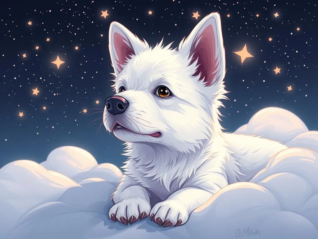 perro blanco pequeno suenos significado