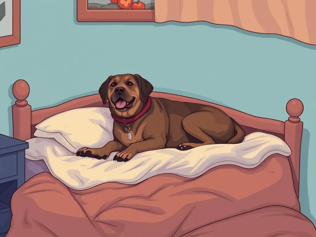 perro en cama suenos significado