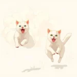perro persiguio gato blanco significado suenos