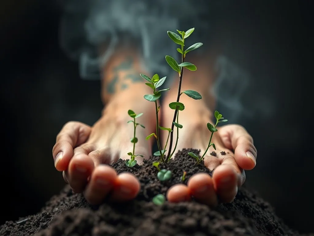 Significado de Soñar con Plantas que Crecen de Pies y Manos