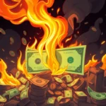 quemar dinero sueno significado