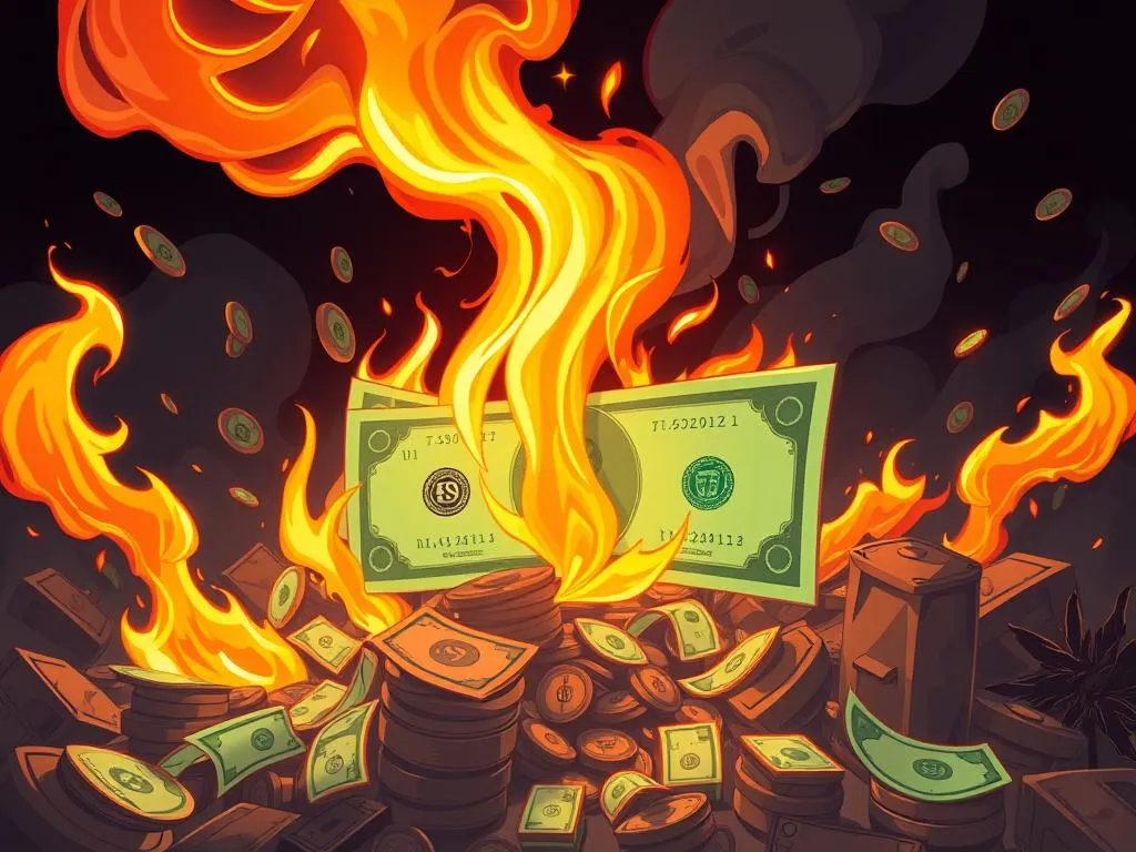 quemar dinero sueno significado